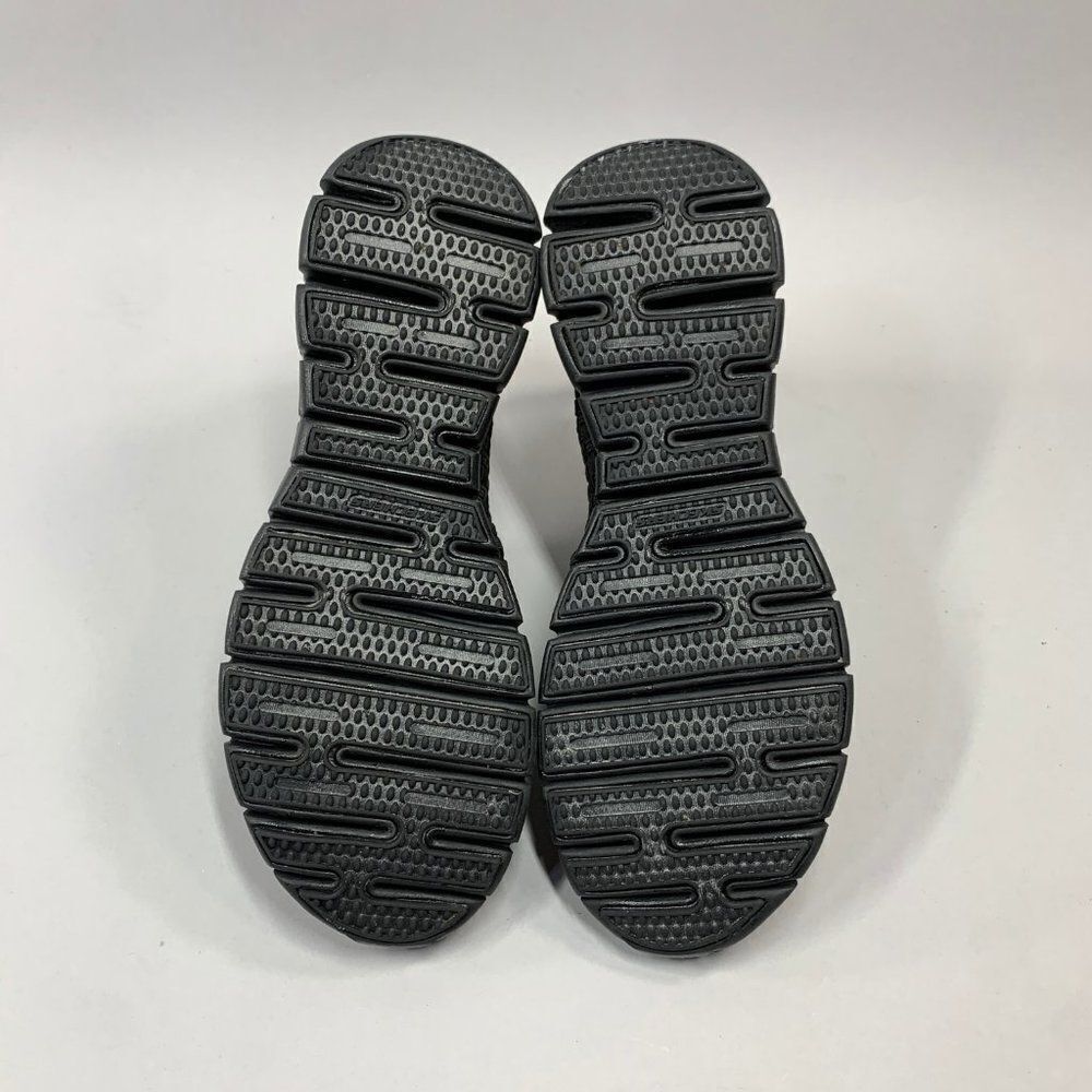 Skechers Open Toe Sandals Women's 6.5 Black Woven Slip On Peep Toe Shoes - Picture 10 of 11
